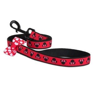 ❤️Disney Tails Dog Lead/Leash Minnie Mouse Dot Bow